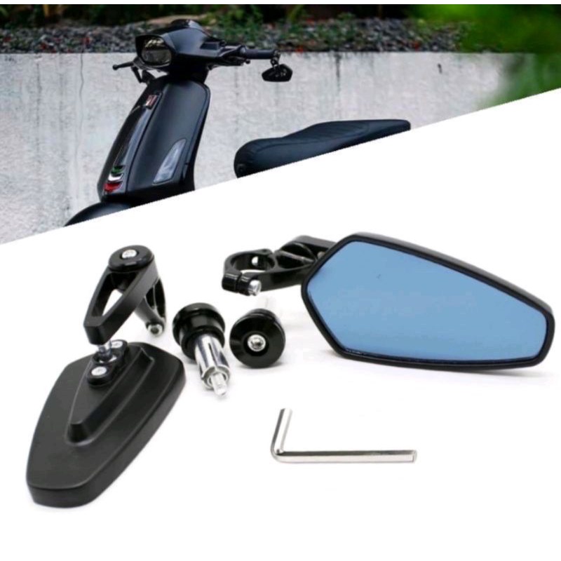 Spion Jalu CNC oval / spion bar end spion jalu universal motor NMAX AEROX PCX ADV VARIO 150 VARIO 160
