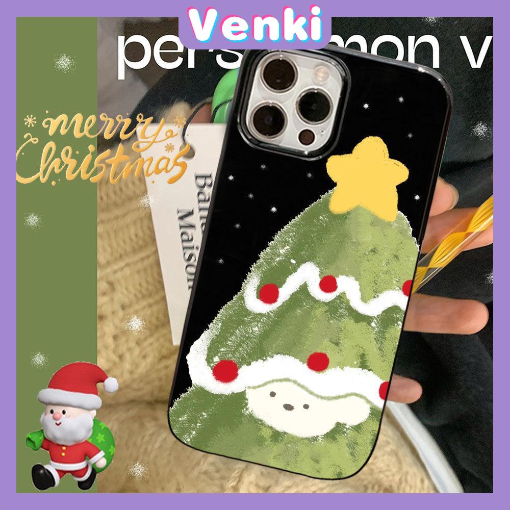 Case iPhone 14 Pro Max TPU Soft Case Christmas Tree Glossy Black Candy Case Camera Protection Shockproof For iPhone 14 13 12 11 Plus Pro Max 7 Plus X XR