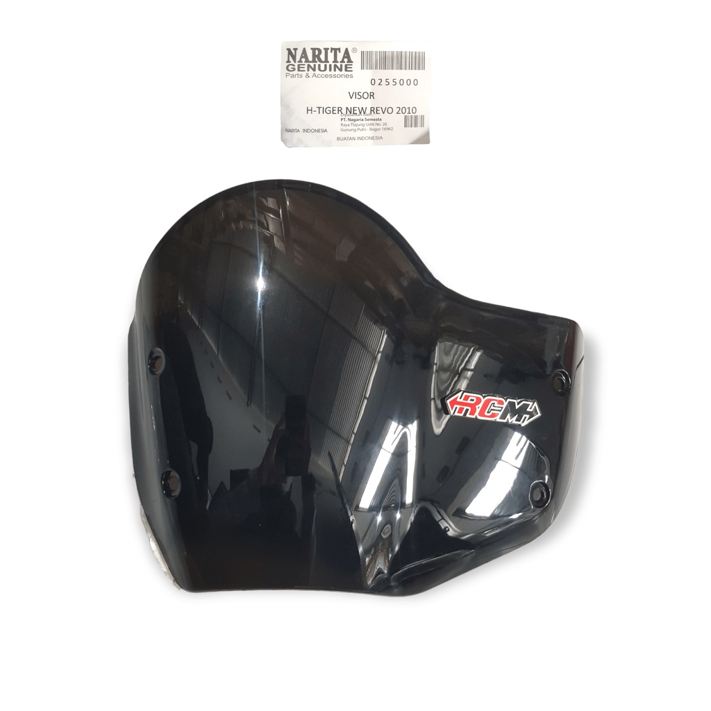 VISOR FR KACA MIKA MICA WINSHIELD WINDSHIELD WIND SHIELD TAMENG DEPAN PECE LAMPU SATU TIGER REVO TIREV NEW BARU 2010 HITAM BLACK BEST QUALITY BAHAN TEBAL JAMINAN KUALITAS