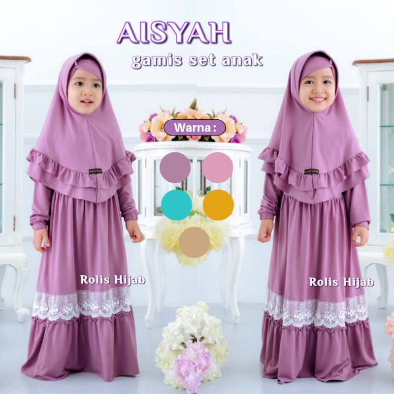 Gamis aisyah gamis anak gamis anak perempuan baju muslim anak pakaian anak perempuan stelan anak gamis anak lainnya gamis original gamis renda gamis pesta