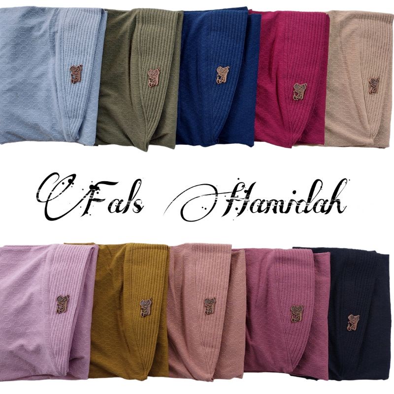 [ Ori Fals ] HAMIDAH••hijab instan Jersey diora••hijab pet motif