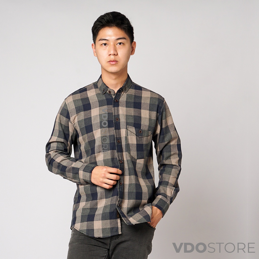 KEMEJA FLANEL PRIA JUMBO CLASSIC NAVY CREAM - XXL 3XL 4XL 5XL - KEMEJA BIG SIZE VDOSTORE LENGAN PANJANG DEWASA BAJU FLANNEL PRIA TANGAN PANJANG  LD 110 120 MOTIF KEMEJA XXL XXXL XXXXL COWOK MURAH DEWASA TEBAL OVERSIZE KUALITAS IMPORT PANEL FANEL