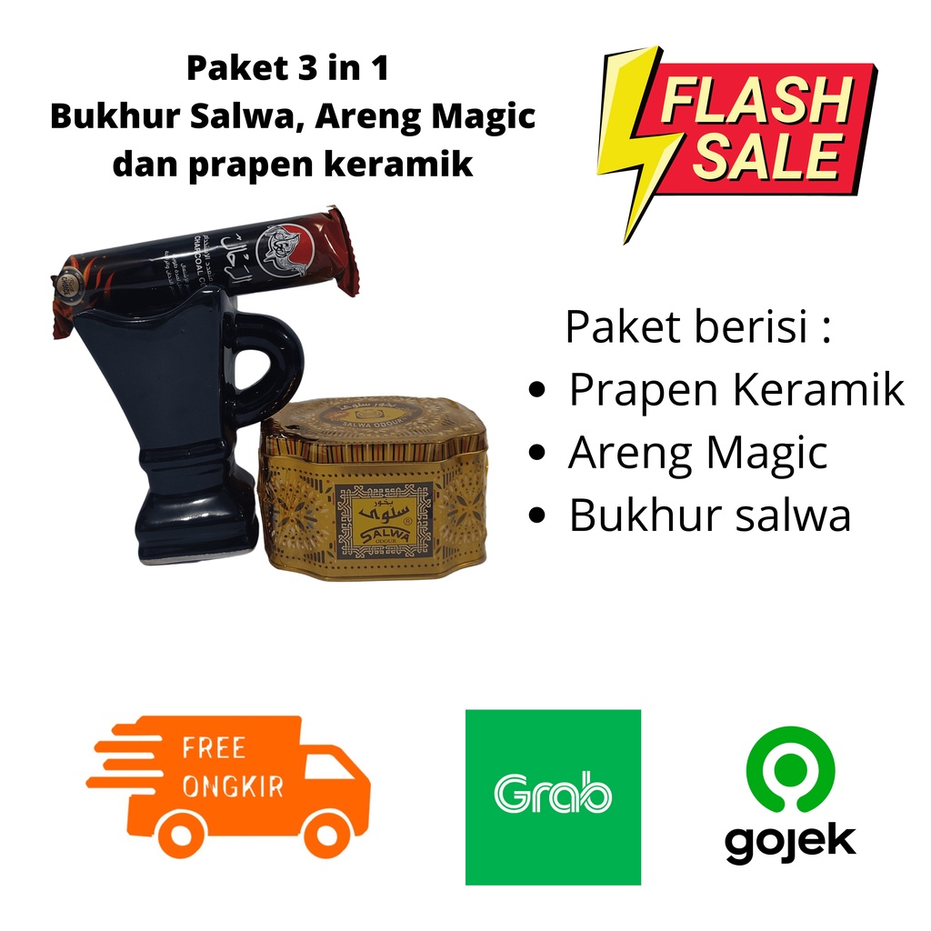 Paket Bukhur Salwa Surrati Buhur Saudi Arang Magic Dan tempat Bukhur Keramik