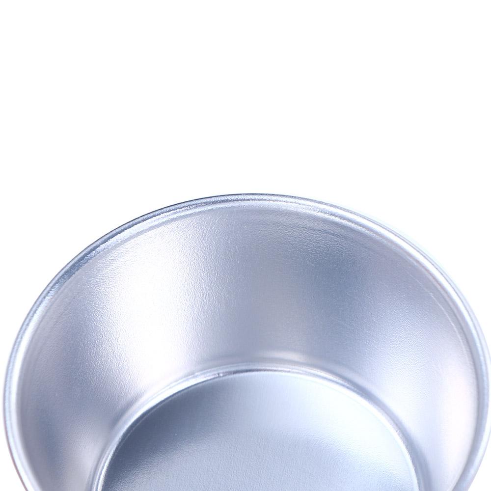 【 ELEGANT 】 Egg Tart Cetakan Mousse Anti Lengket Individu Bulat Aluminium Alloy Muffin Cup