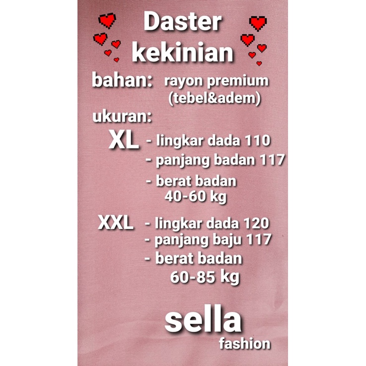 BEST SELLER DASTER ANDIN  RAYON FULL KANCING TERBARU MURAH BUSUI MOTIF