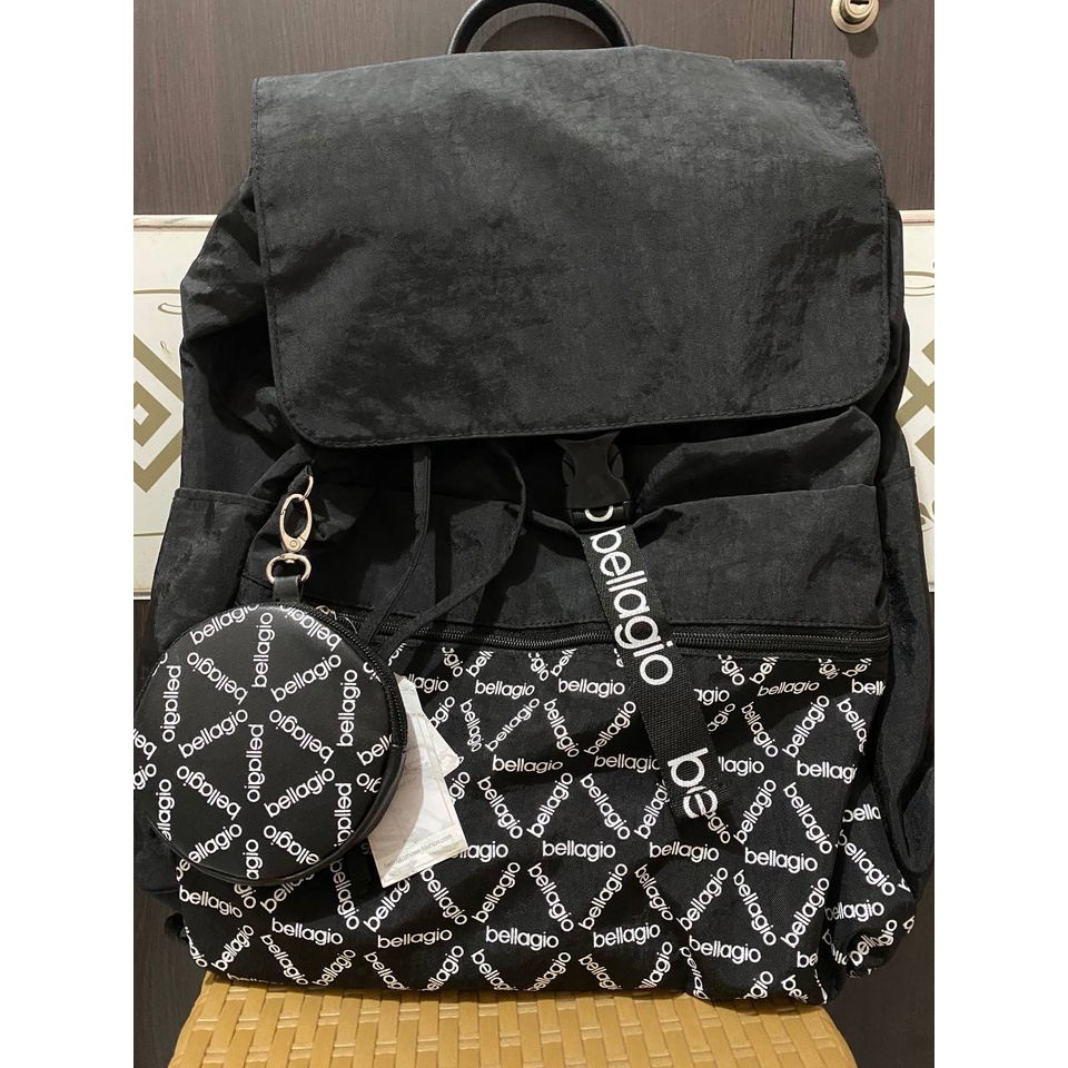 Tas ransel bellagio hitam [ORIGINAL]