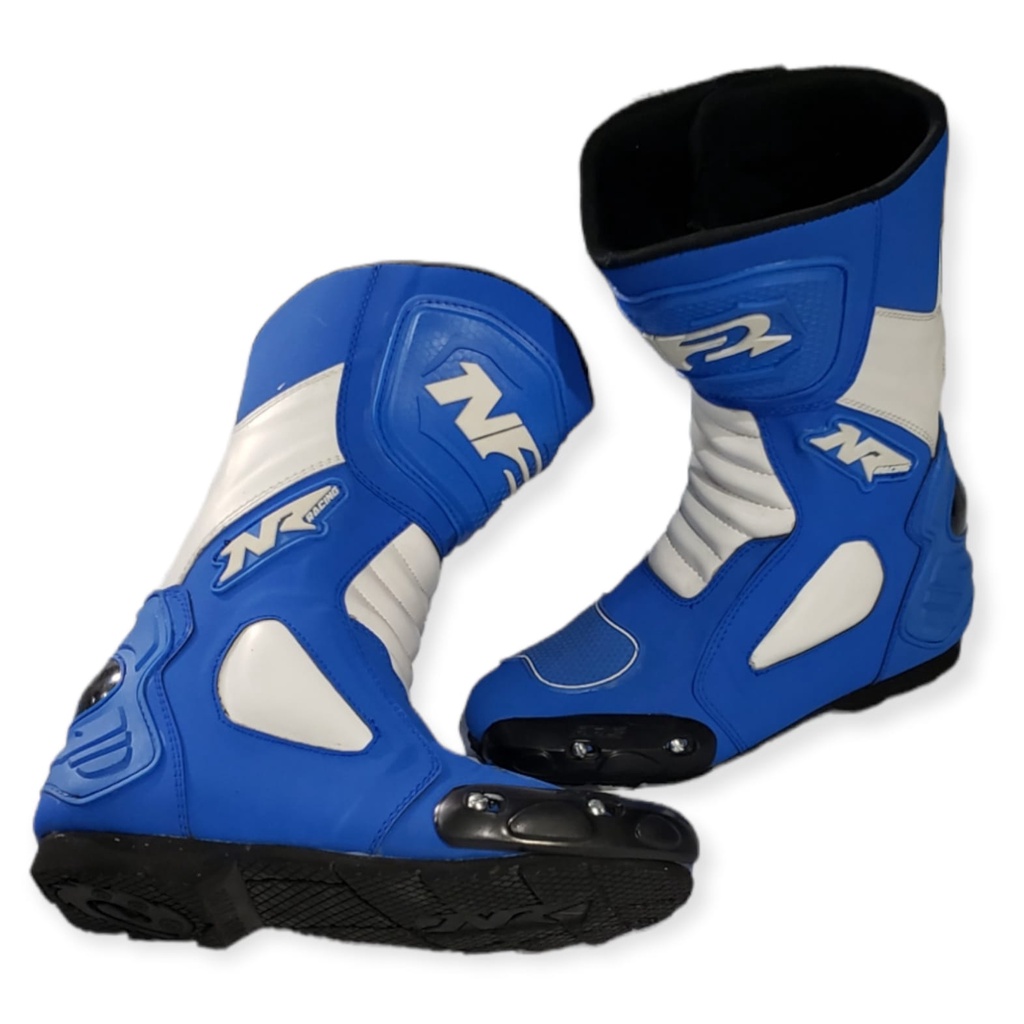 TERLARIS sepatu roadrace NR2 sepatu balap drag or sunmori terlaris WHITE BLUE