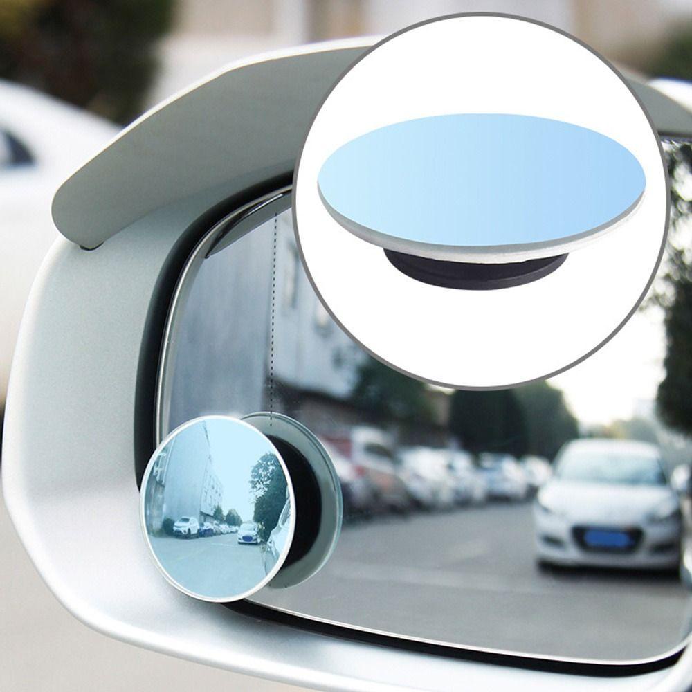 Populer 2PCS Blind Spot Mirror New Wide Angle Adjustable Rotasi 360derajat