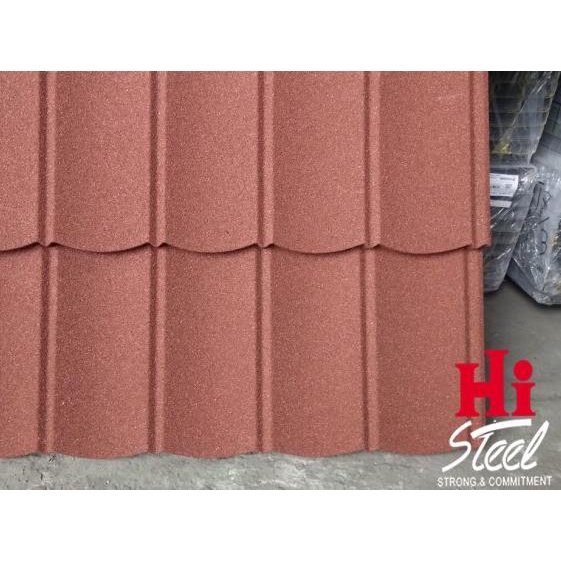 Genteng Metal Pasir Multiroof 2 x 5 x 0.40 mm - Pretty Maroon