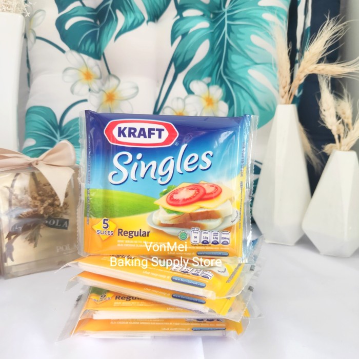 

T0P KRAFT SINGLES 5 LEMBAR SLICES REGULAR KEJU CHEDDAR OLAHAN KRAFT NICE