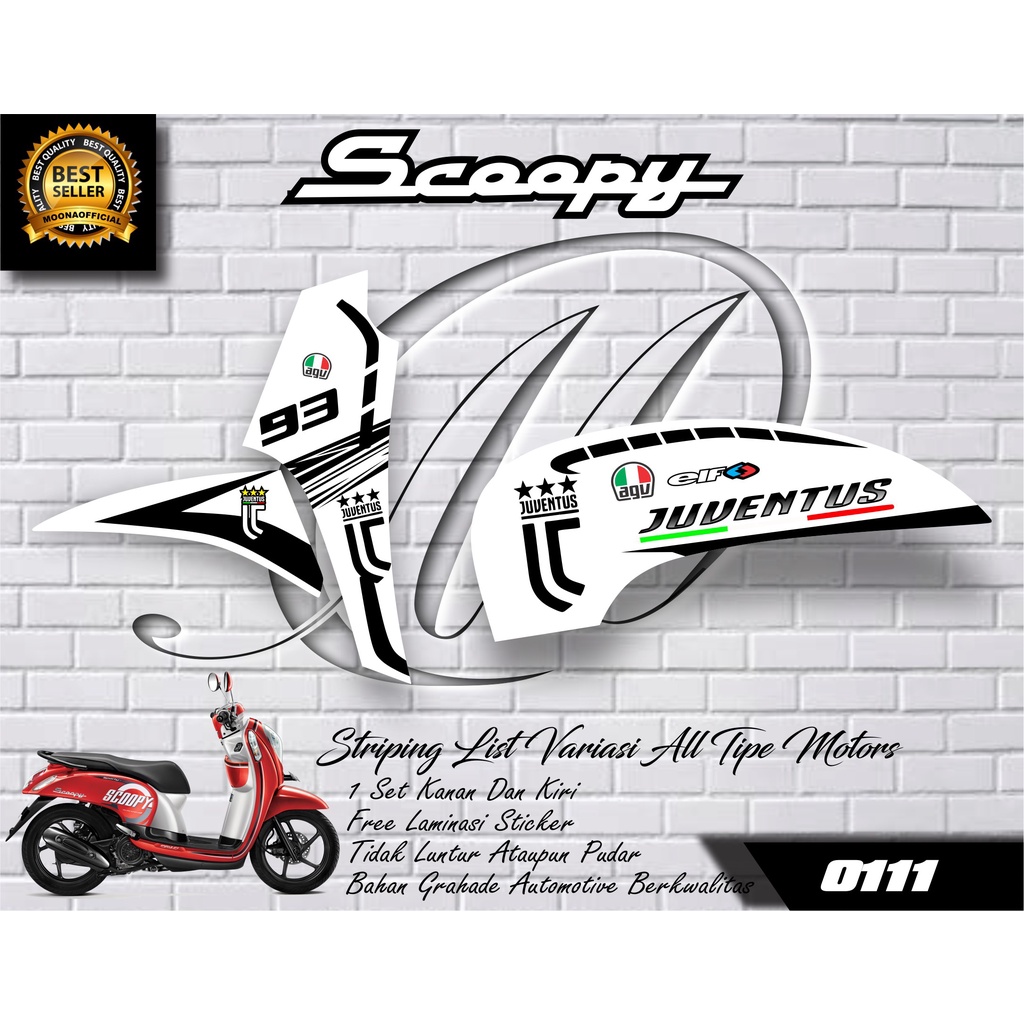 0111 STICKER LIST VARIASI SCOOPY FI 2013-2016 - STIKER VARIASI SCOOPY - STRIPING VARIASI SCOOPY