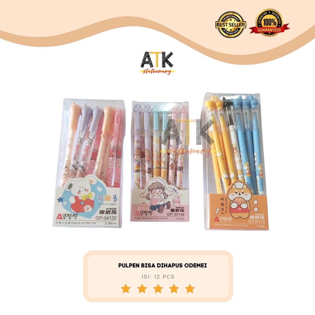 Pulpen Gel Bisa Dihapus/ Pulpen Bisa Dihapus/ Gel Pen Hapus Murah Odemei atk