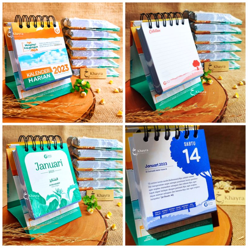 [ READY ] Kalender Harian 2023 Kalender Hijriyah Kalender Meja Kalender Duduk Kalender Masehi