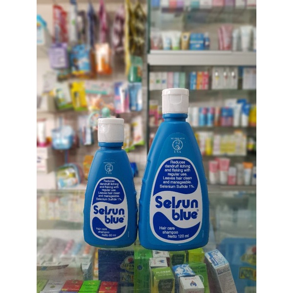 SHAMPOO SELSUN BLUE SHAMPO 60ML &amp; 120ML / Shampo Selsun/ Shampo Anti Ketombe