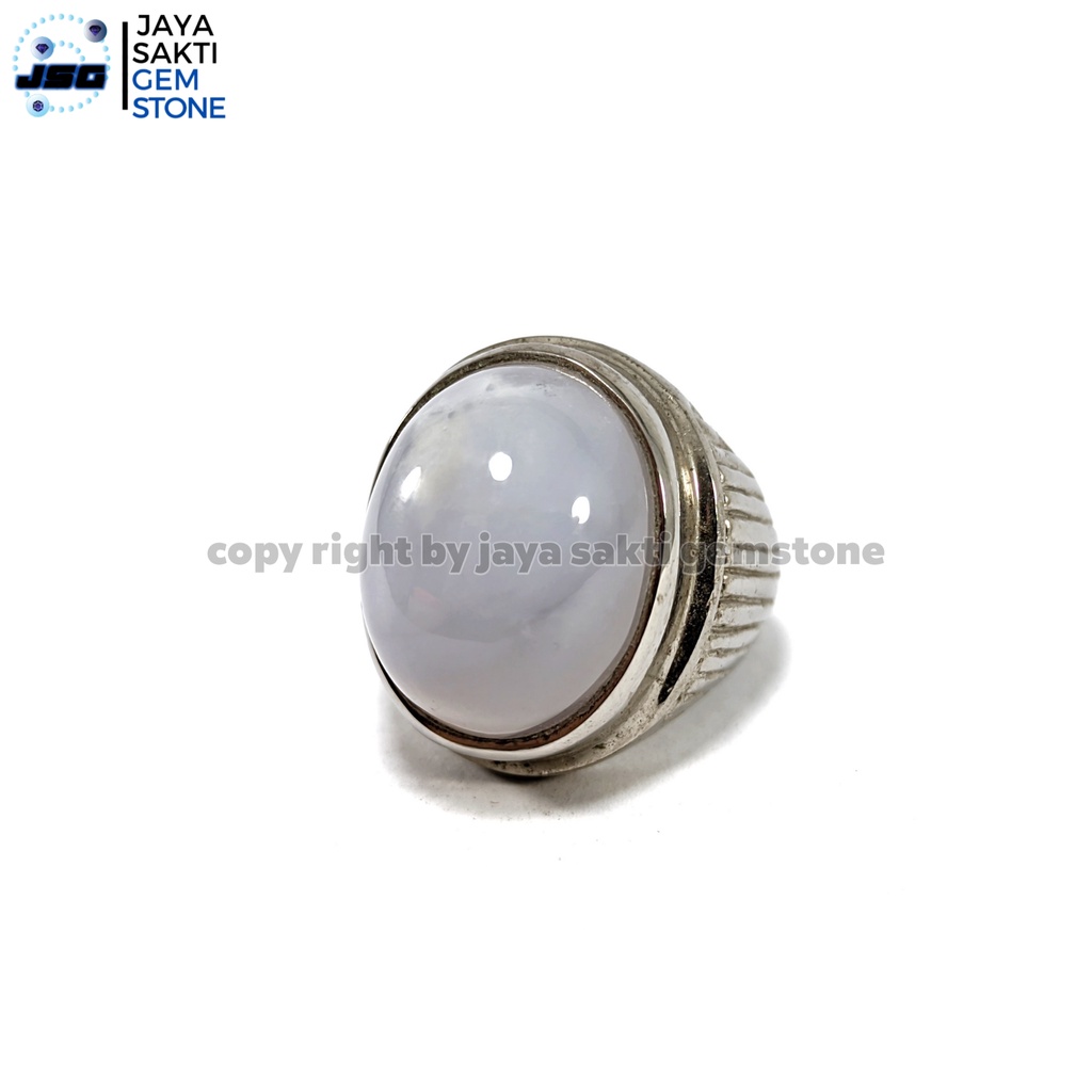 Natural Batu Akik Chalcedony Biru Langit CA02