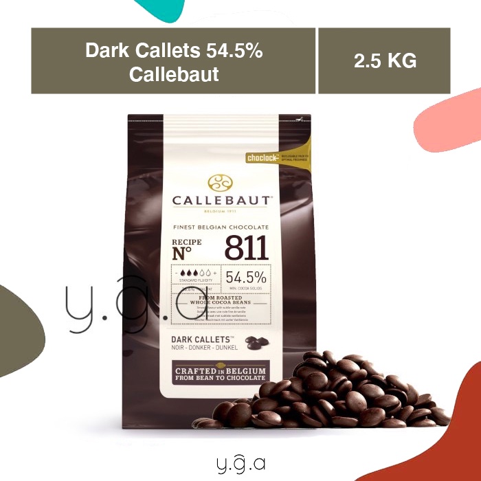 

Callebaut Dark Chocolate Callets 811 54.5% 2.5KG / Cokelat Couverture