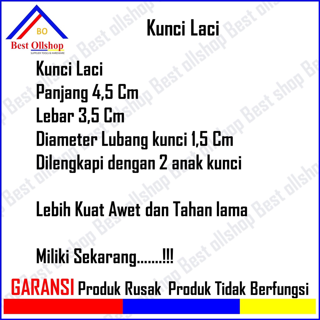 Kunci Laci Lemari Olimpik Kicenset Meja Kantor Besar / Kunci Laci Lemari Olympic Loker Drawer Lock Kecil