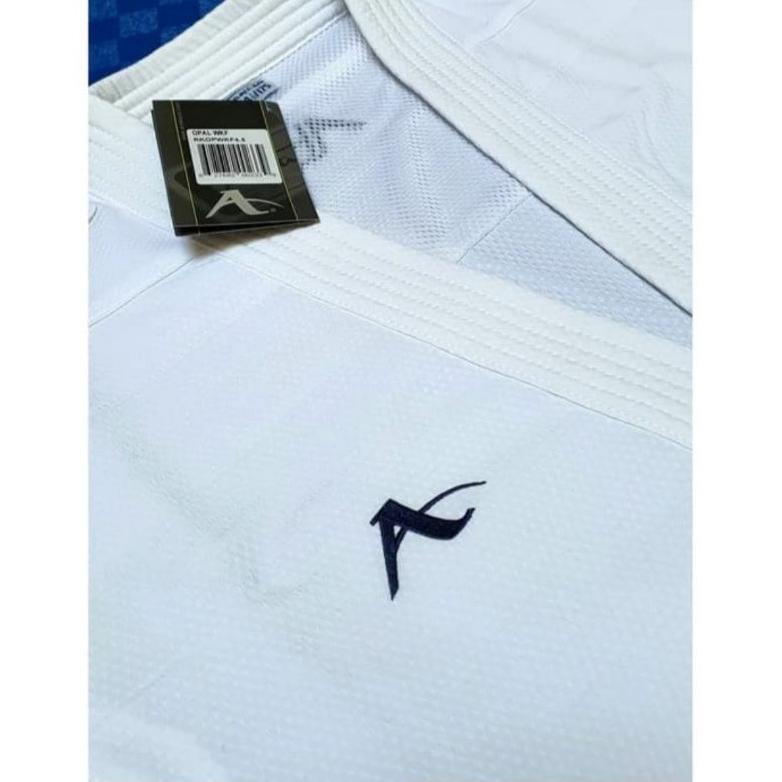 PRODUK- BAJU KARATE ARAWAZA OPAL WKF APPROVED WHITE EMBROIDERY .