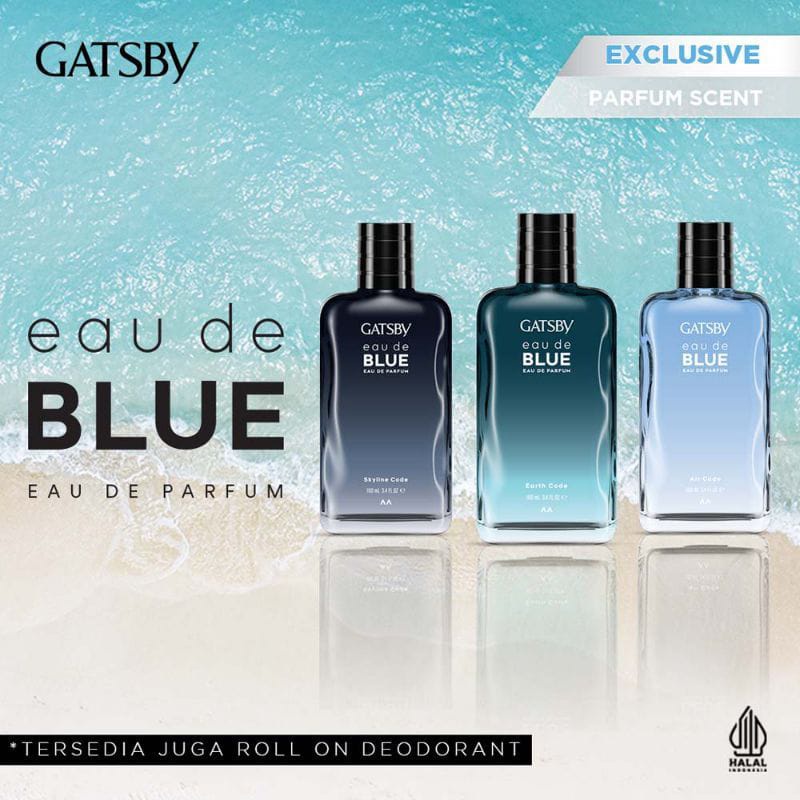 GATSBY EAU DE BLUE EDP 100ML ~ ORIGINAL 100%