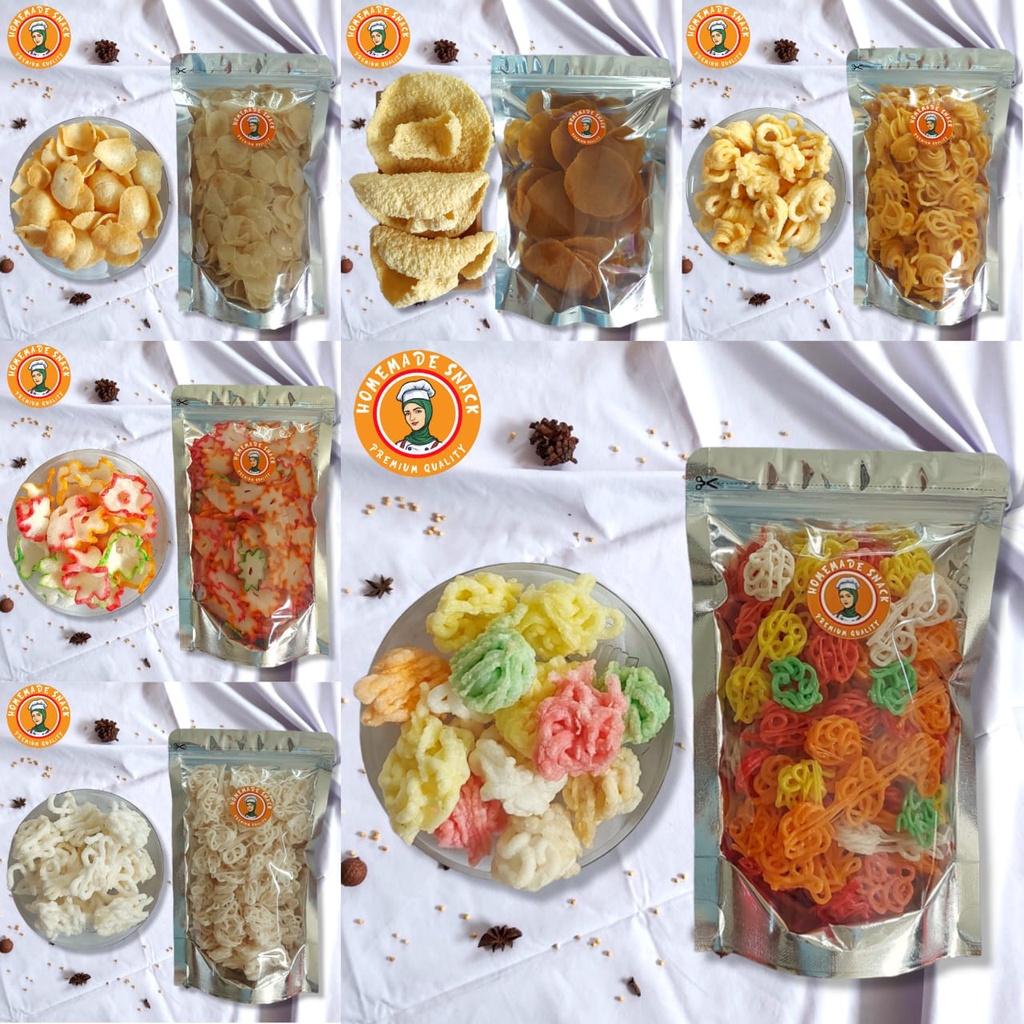 

Homemade Snack Variasi - Aneka Kerupuk 10.000 Kerupuk Mentah Snack Halal Kualitas Premium / Part 2
