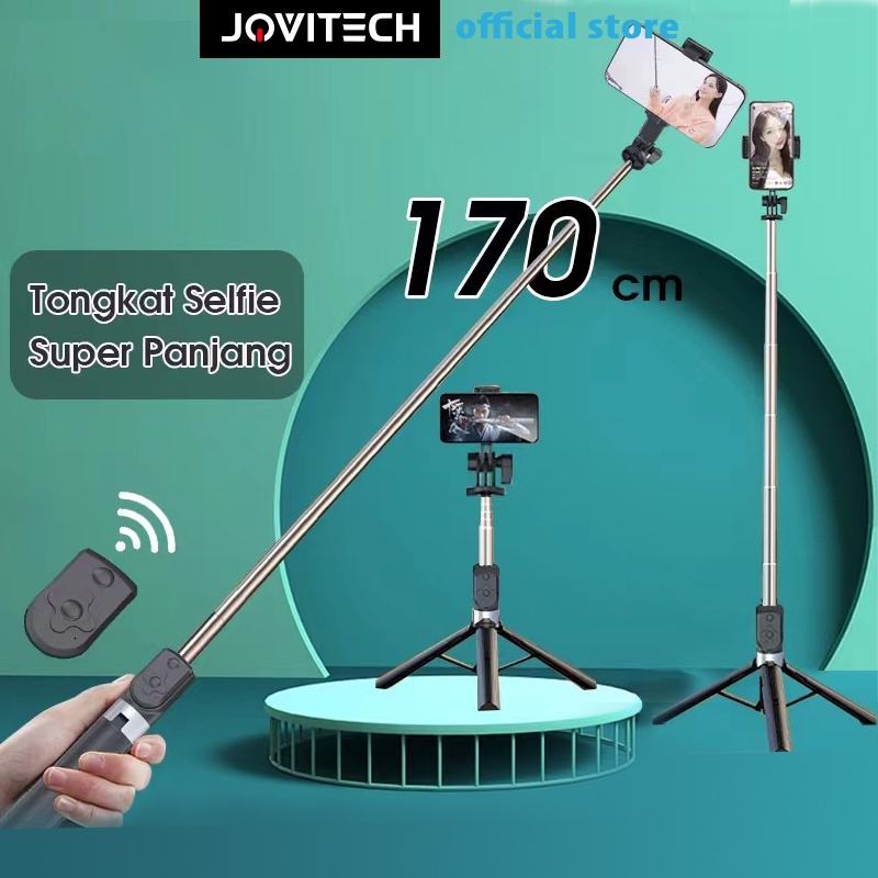 【COD】Jovitech Tripod Bluetooth Selfie Stick Portabel Tongsis Tripod With Remote Control for Smartphone - TR03