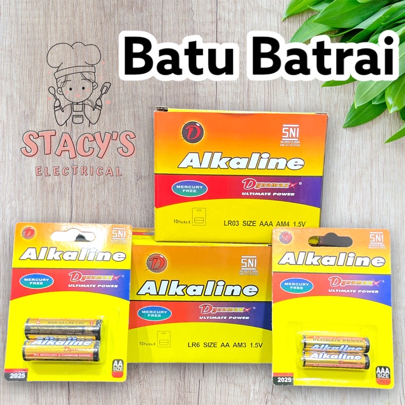 BATERAI AA &amp; AAA ALKALINE DYNAMAX