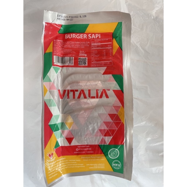 

Vitalia Burger Sapi (10 pcs) 250gr