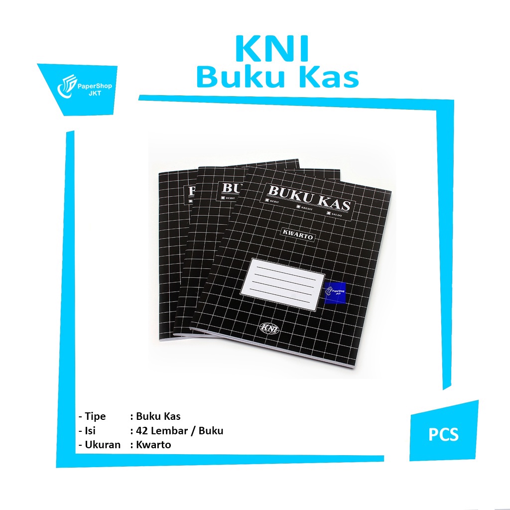 

KNI - Buku Kas Ukuran Kwarto - Buku Catatan Keuangan - Pcs