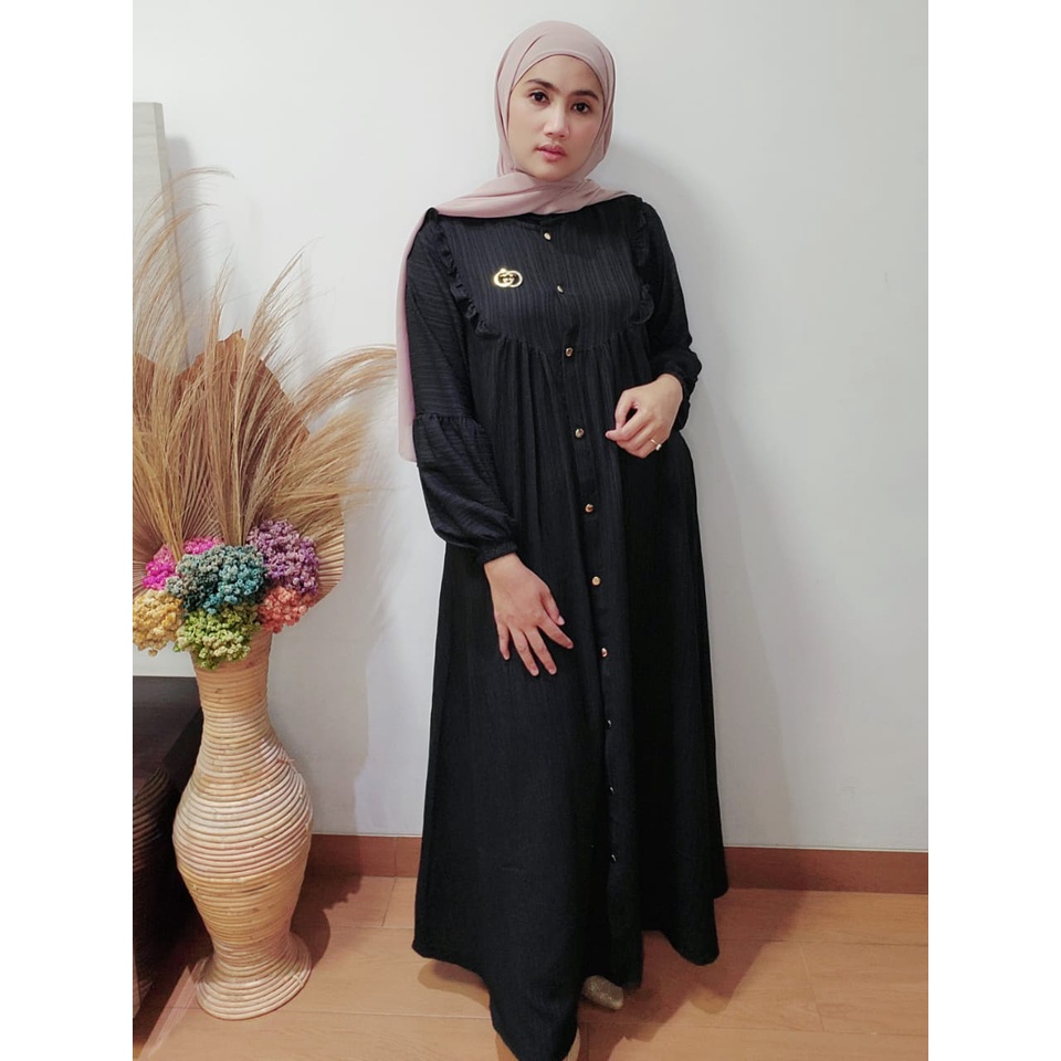 Dinara dress realpict /midi dress pakaian kekinian terbaru 2022 / baju pesta wanita / baju jalan jal