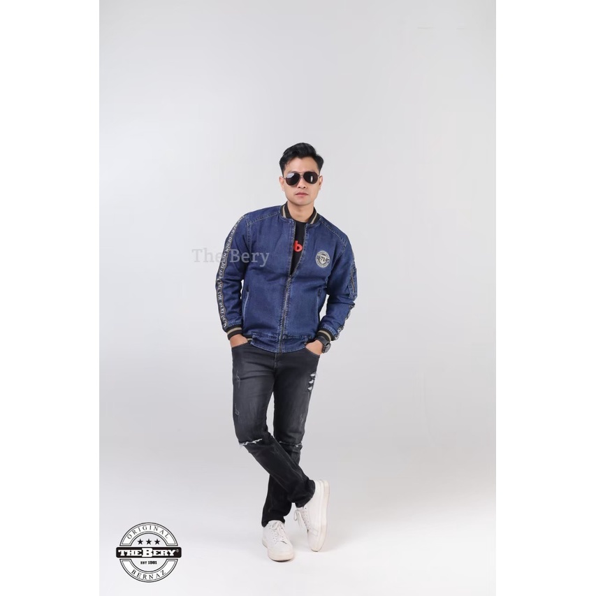 Jaket Jeans Jaket Jeans Denim Jaket Jeans The Berry Taping 71 Biowash