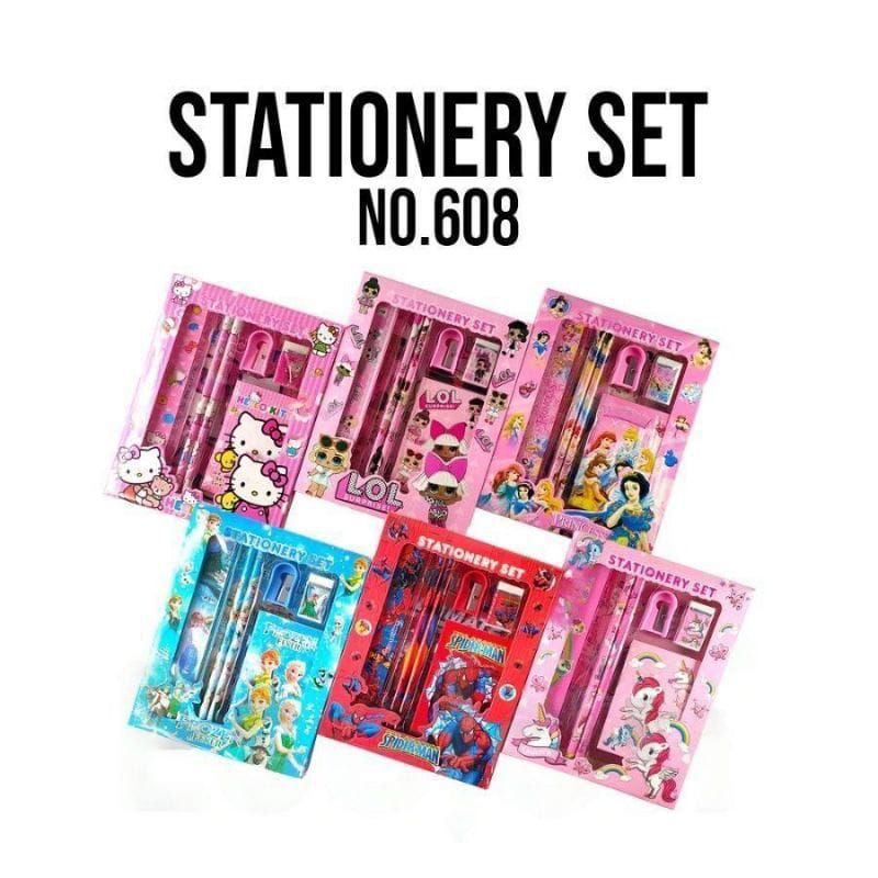 

[RO88] Paket Alat Tulis Set Karakter Anak Study Set Stationery Set Hadiah Anak