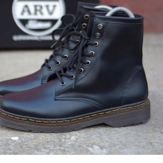 arv sepatu boots hiking tinggi underground pria - Hitam, 39