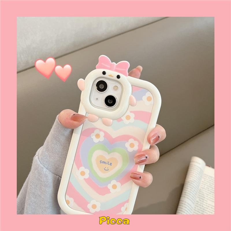 Soft Case Desain Bunga Senyum Hati 3D Untuk Redmi 9T 9A 9C 10C 10A 9C NFC PO CO M3