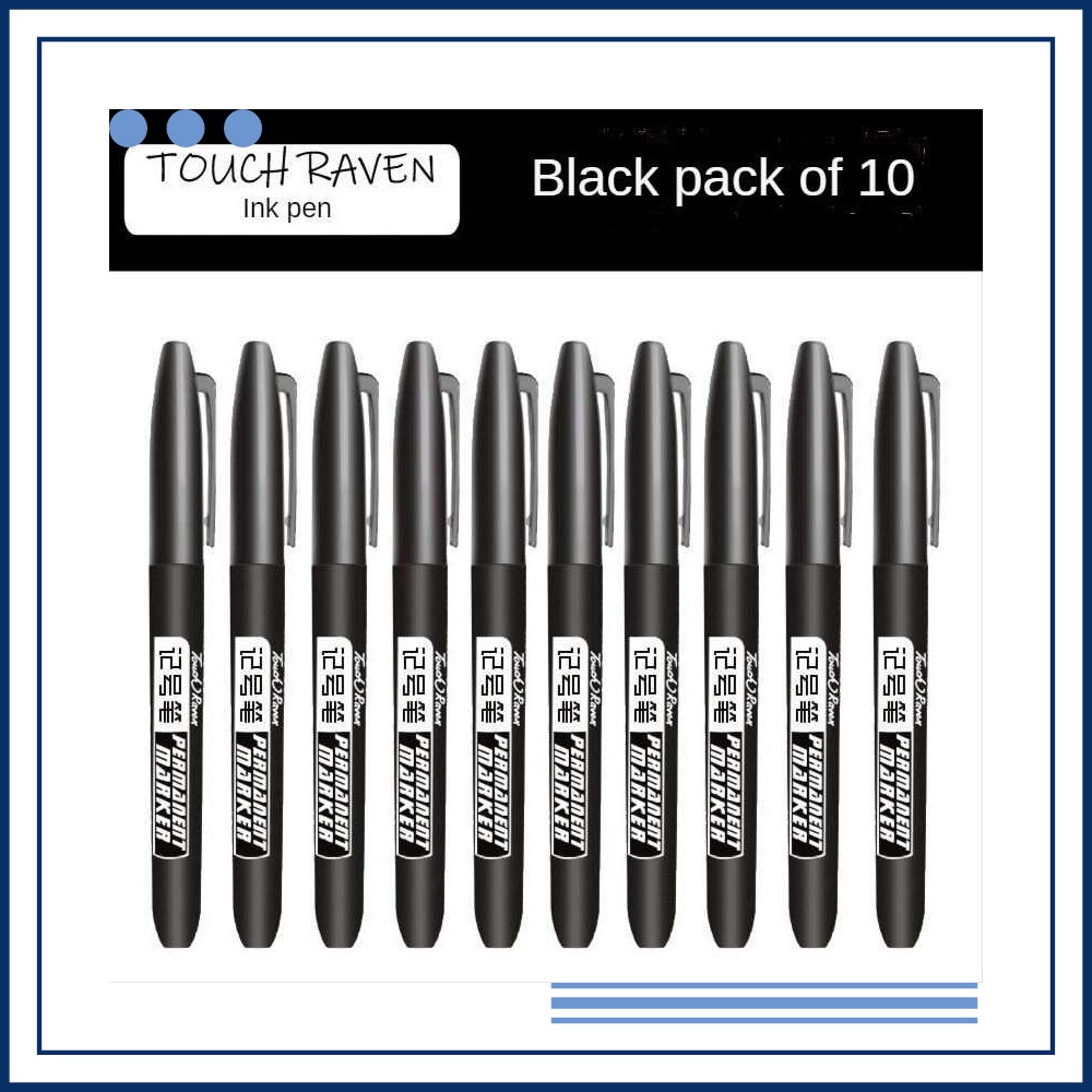 

Grosir Touch Raven Spidol Permanent Marker Waterproof Ink 10 PCS - 9500 Keren