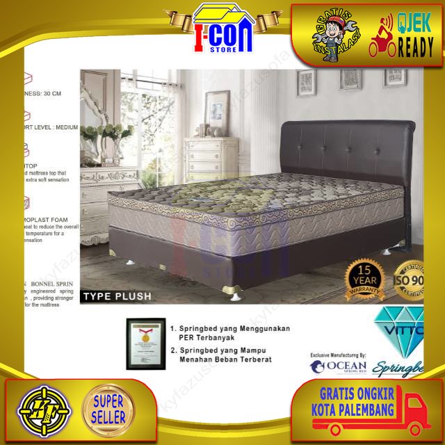 Vitto Plush SET Ocean springbed, kasur matrass tempat tidur ranjang Palembang