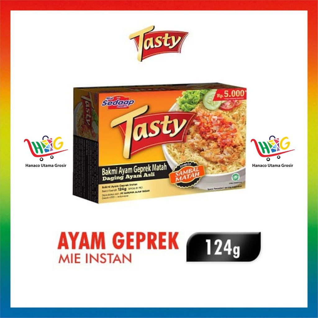 Mie Sedaap Tasty - Bakmi Premium Dengan Daging Ayam Asli 115g