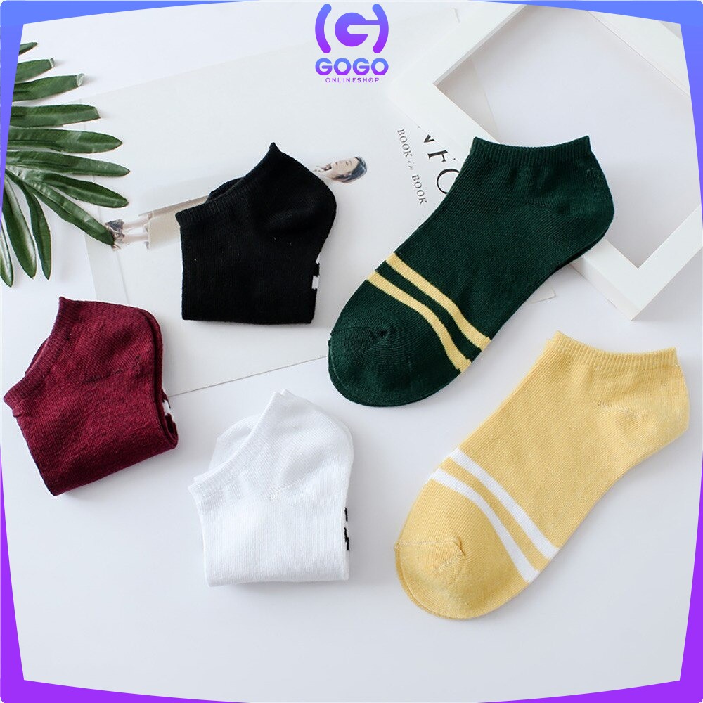 GOGO-P51-P54 Kaos Kaki Pendek Dewasa / Kaos Kaki Semata Kaki / Kaos Kaki Ankle Motif / Short Socks