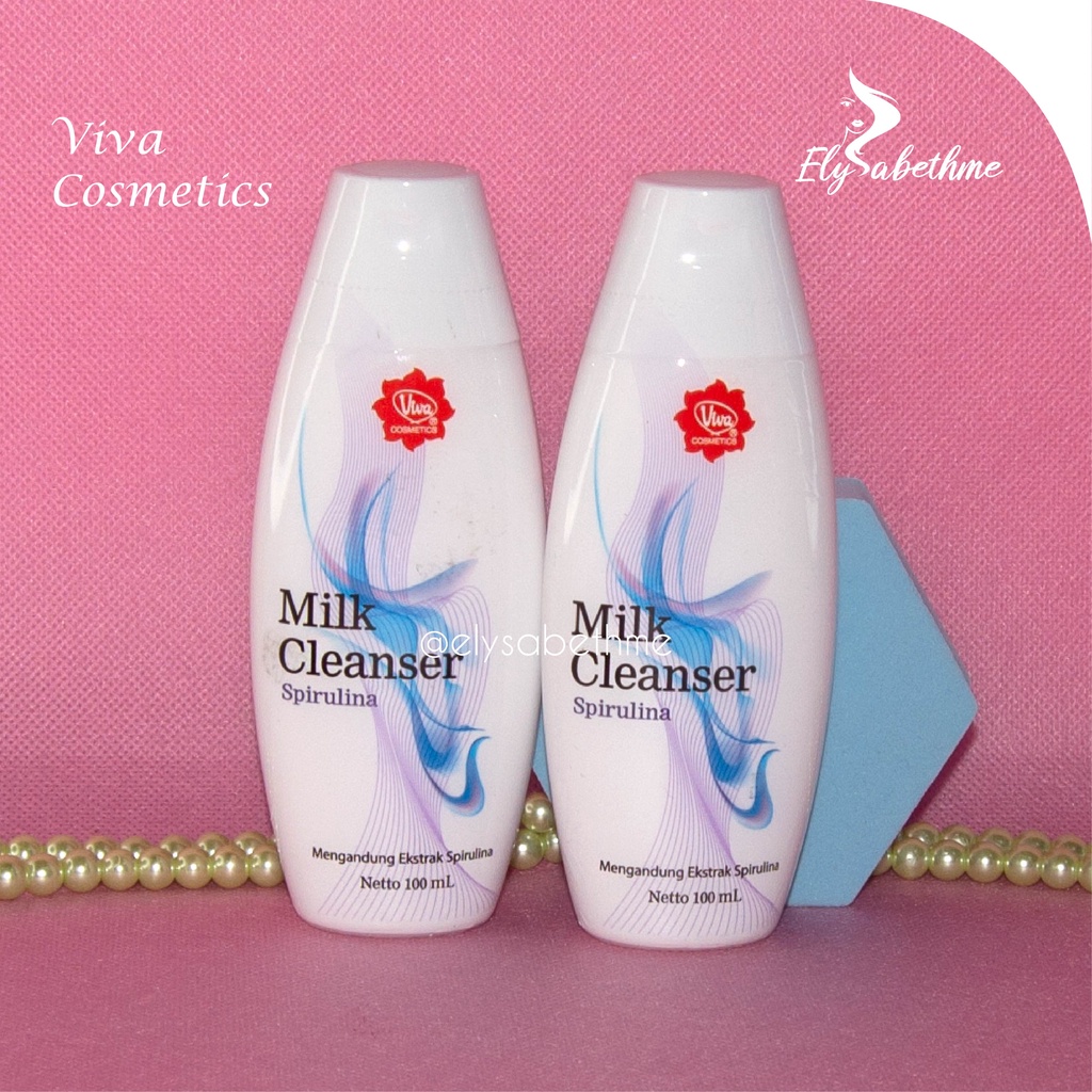 ✿ELYSABETHME✿ (🆅🅸🆅🅰) Viva milk cleanser susu pembersih sabun cuci muka angkat makeup dan bedak