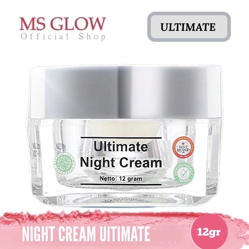 Ms Glow Night Cream 12gr | Whitening | Luminous |Ultimate | Acne | White CelDNA Night Cream