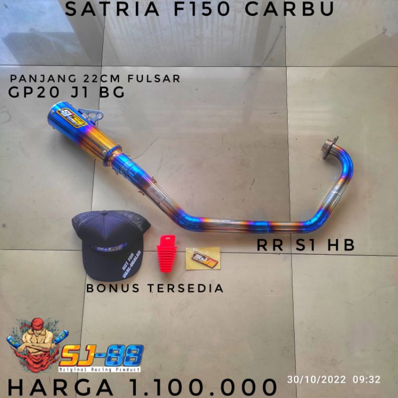 Knalpot sj88 fu carbu tipe rr s1 hb gp20 j1 hb