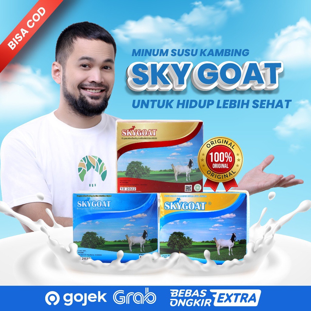 

Skygoat Susu Kambing Etawa Susu Kambing ORIGINAL Rasa Original Vanilla/Full Cream dan Cokelat