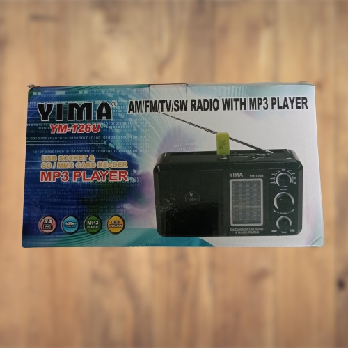 Radio FM AM SW + Pemutar MP3 YIMA YM-126U AC/DC