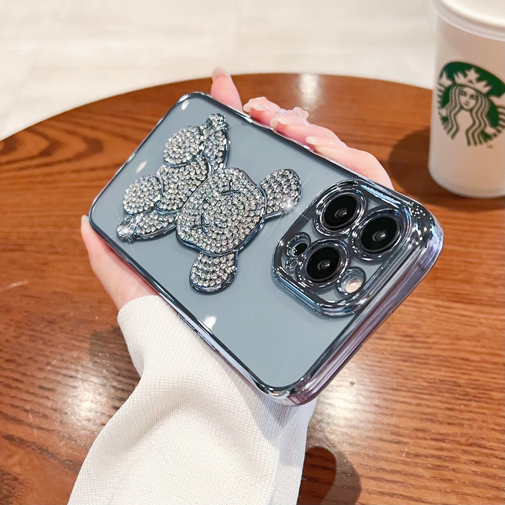 Case Pelindung Lensa Bening Tahan Banting Untuk iphone 13 pro max 14 pro max 12 pro max