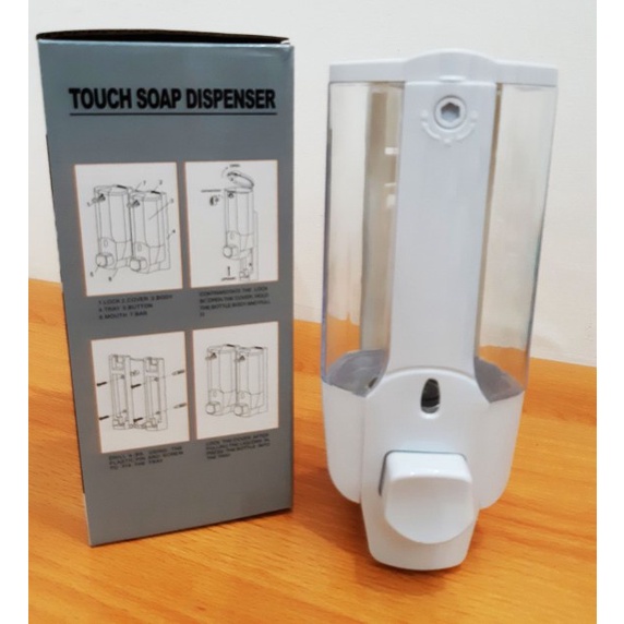 DISPENSER SABUN CAIR SINGLE / TEMPAT SABUN CAIR MANUAL / TEMPAT SABUN CAIR PENCET TEMPEL DINDING / DISPENSER SABUN MANUAL / TOUCH SOAP DISPENSER