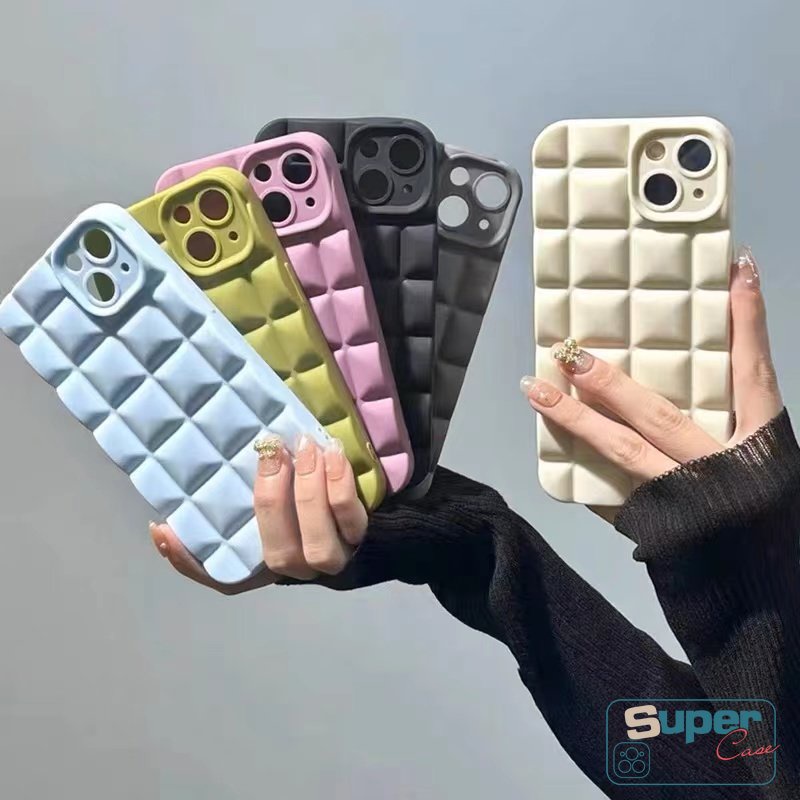 Soft Case Matte Warna Permen Gaya Vintage Untuk iPhone 11 12 13 14 Pro MAX XR X XS MAX 6 6s 7 8 Plus SE 2020