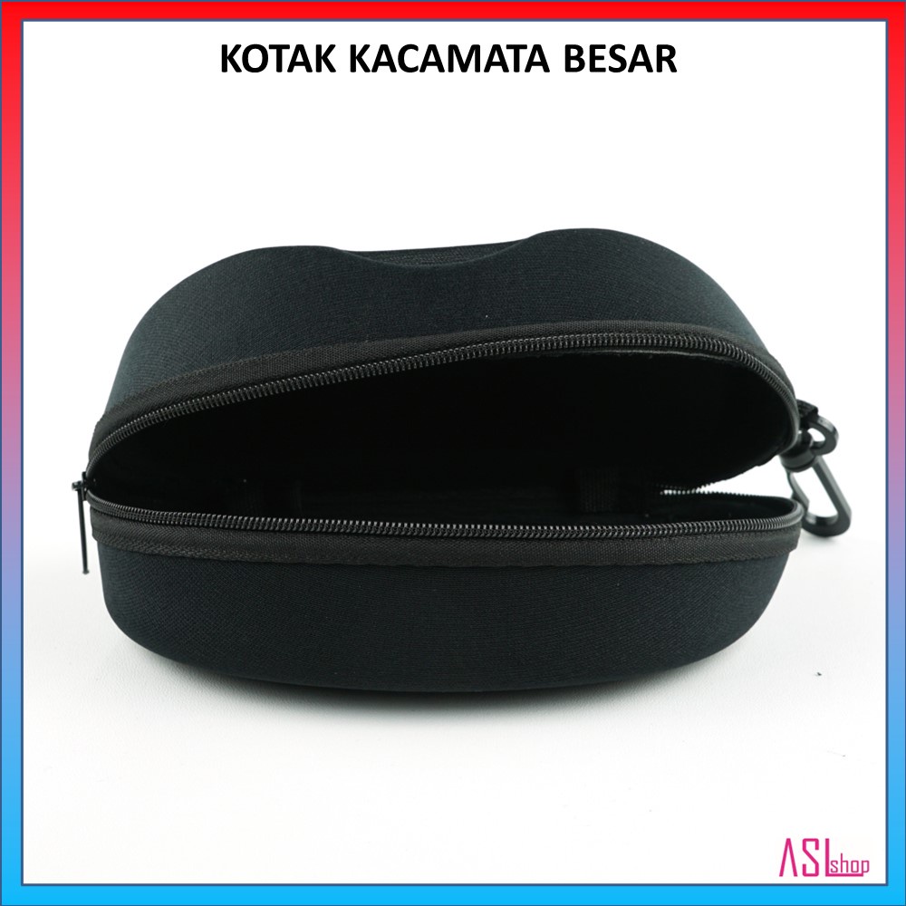 KOTAK KACAMATA &amp; SUNGLASSES RESLETING UKURAN BESAR WARNA HITAM