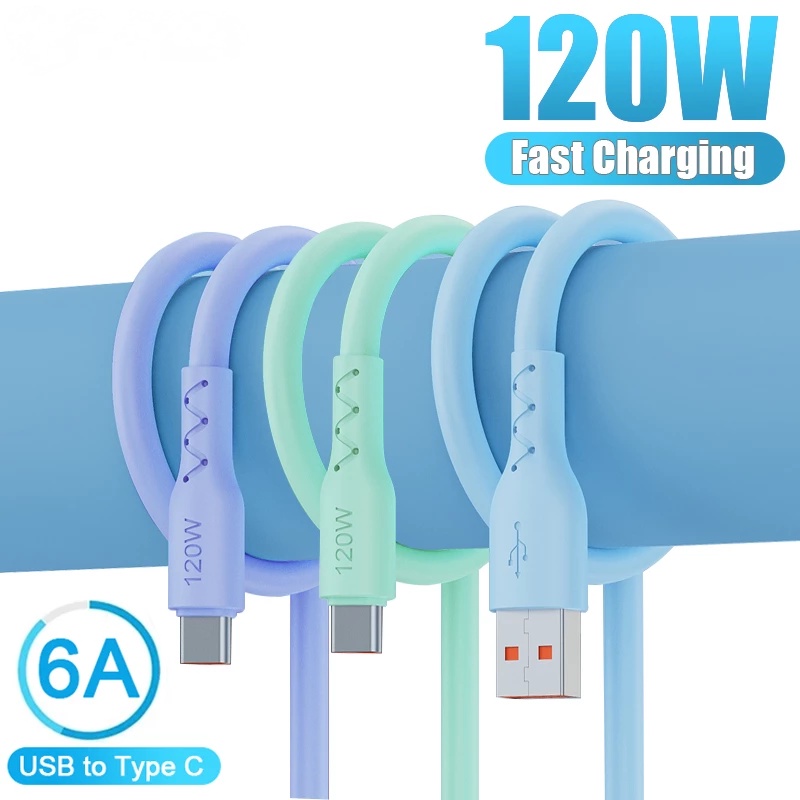 HUAWEI Kabel Data / Charger USB Tipe C 120W 6A Untuk Samsung S21 S22 Ultra P40 P50 Pro