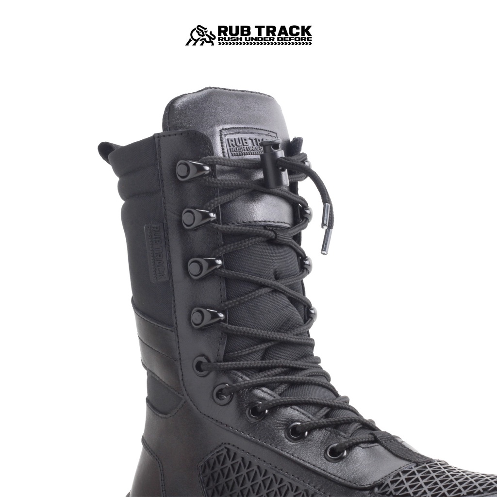 RUBTRACK - Sepatu pdl Ninja Boa Libra Bahan Kulit Asli Premium Model Tawon Ninja Boa Tali Putar Lacing Sistem Fitgo Impor Pdl Tni Polri Resleting Ziper Kombinasi Crordura Top Tactical Shoes