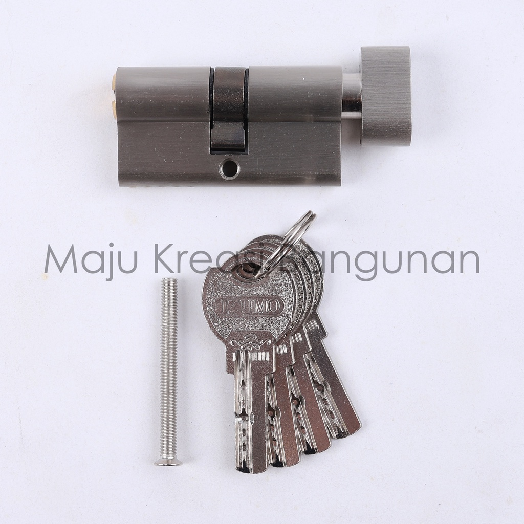 Silinder Kunci Knob Pintu Besar Izumo 60mm 60 mm 4 Buah Anak Kunci Komputer Cylinder Lock Knop Putar