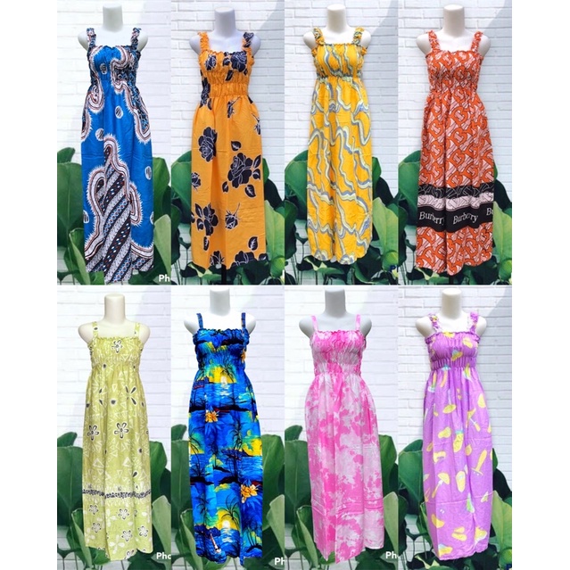 DASTER KERUT DADA KHAS BALI DRESS KERUT SMOCK TALI REALPICT LIMITED STOCK